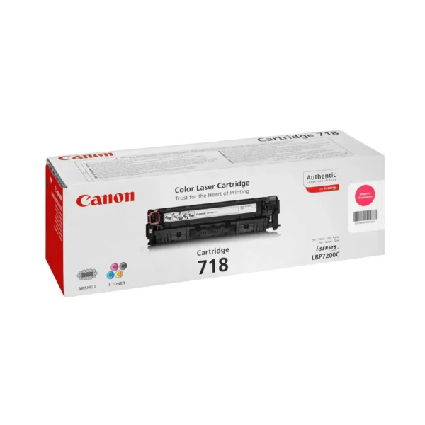 Canon 718 Original Toner Cartridges - Magenta - 718M