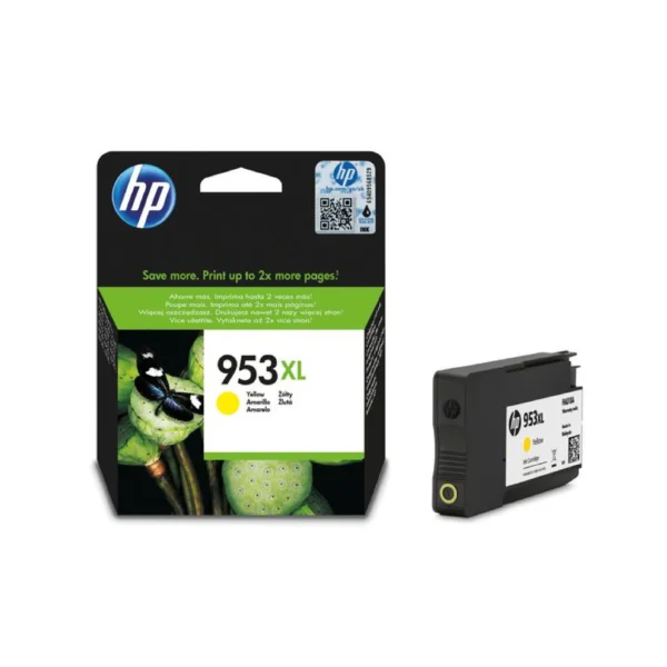 HP 953XL Original Ink Cartridges - Yellow - F6U18AE