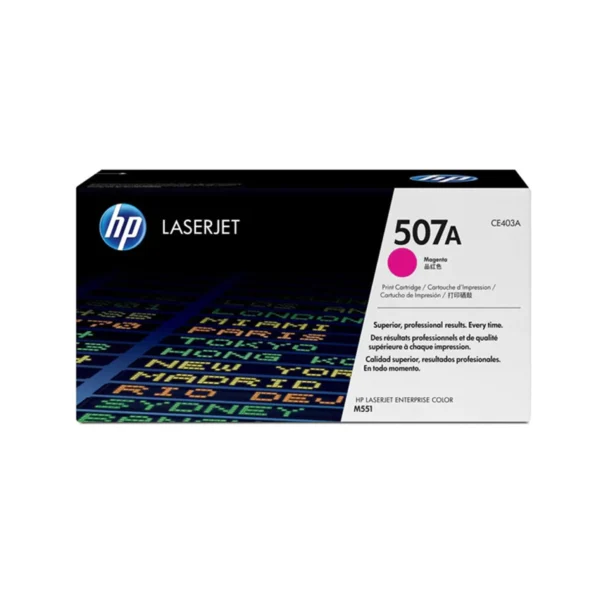 HP 507A Original Toner Cartridges - Magenta - CE403A