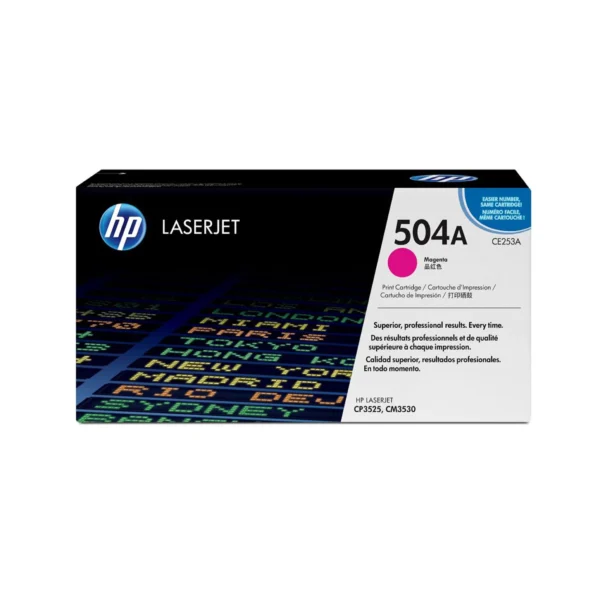 HP 504A Original Toner Cartridges - Magenta - CE253A