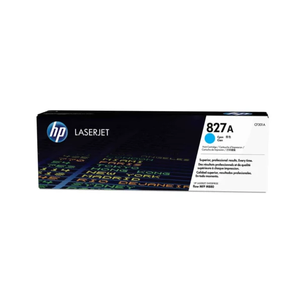 HP 827A Original Toner Cartridges - Cyan - CF301A