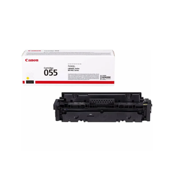 Canon 055 Original Toner Cartridges - Yellow - 055Y