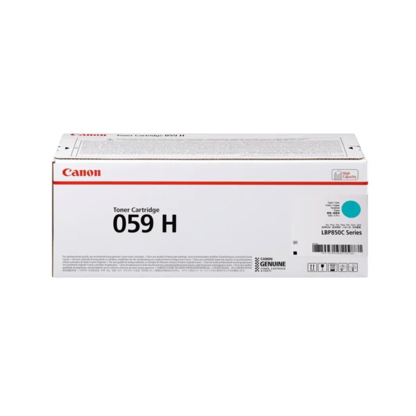 Canon 059H Original Toner Cartridges - Cyan - 059HC