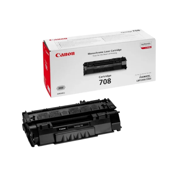 Canon 708 Original Toner Cartridges - Black - C708