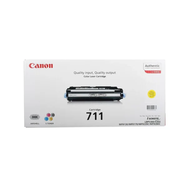 Canon 711 Original Toner Cartridges - Yellow - C711